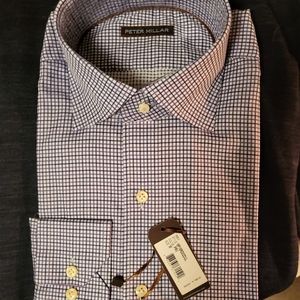 Purple plaid button up